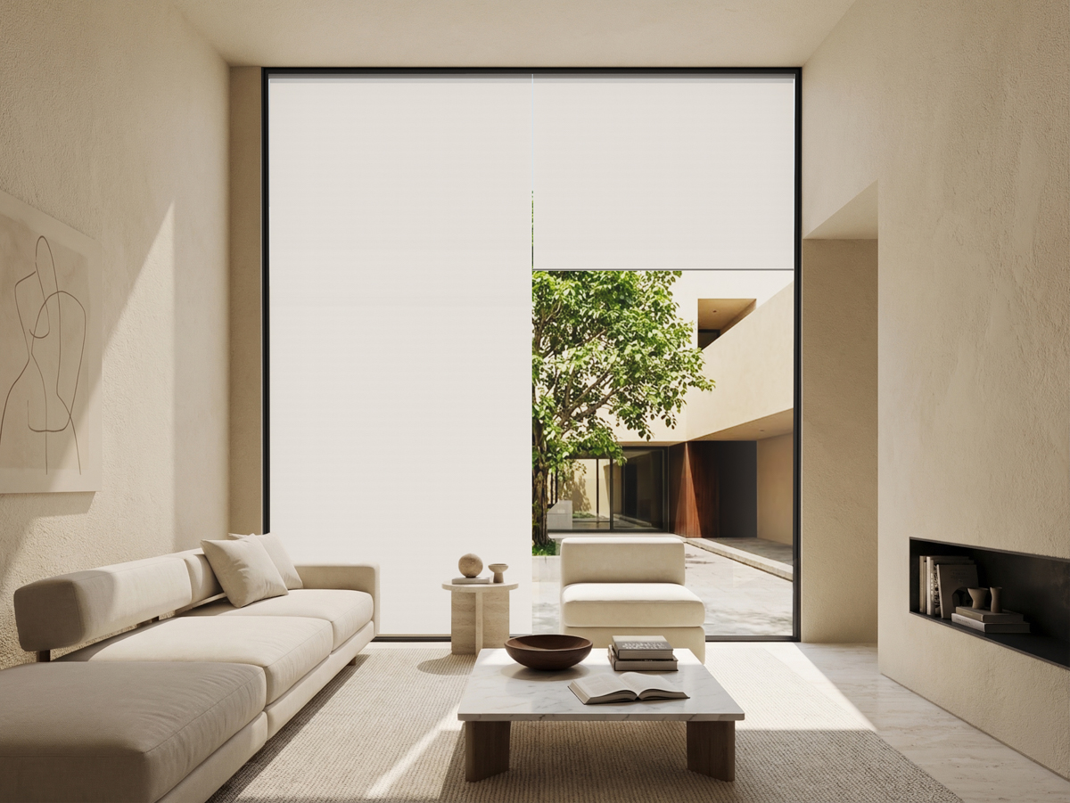 Motorised roller blinds